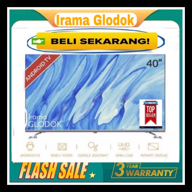 COOCAA LED TV 40 Inch 40S6G ANDROID SMART TV Free Breket