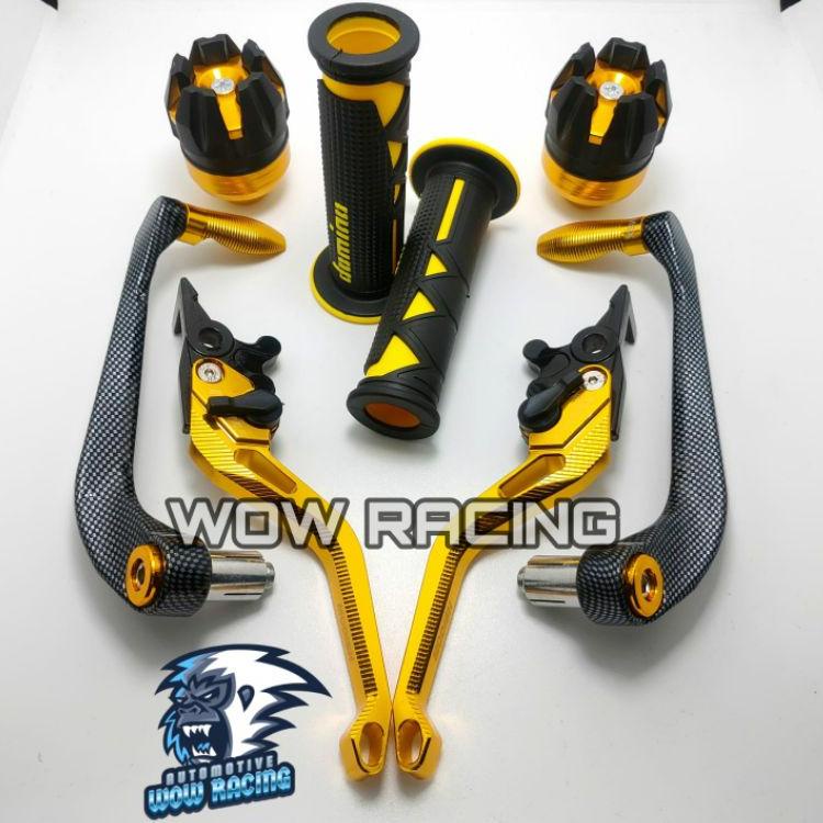 GRATIS ONGKIR Paket Stang 4item Handgrip + Handle Rem + Proguard Karbon + Jalu As Universal Nmax Vix