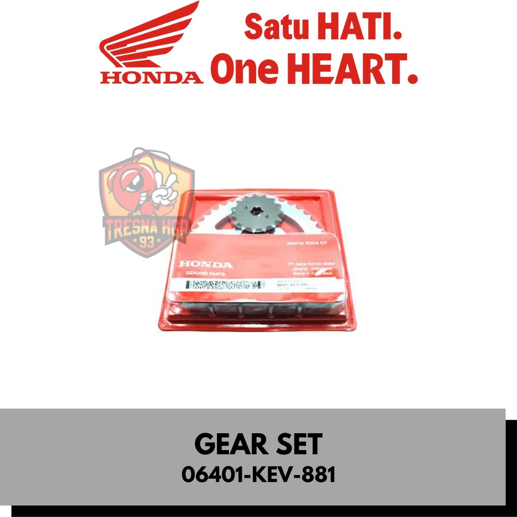 06401-KEV-881 GEAR SET SUPRA LAMA ORIGINAL | DRIVE CHAIN KIT 06401KEV881