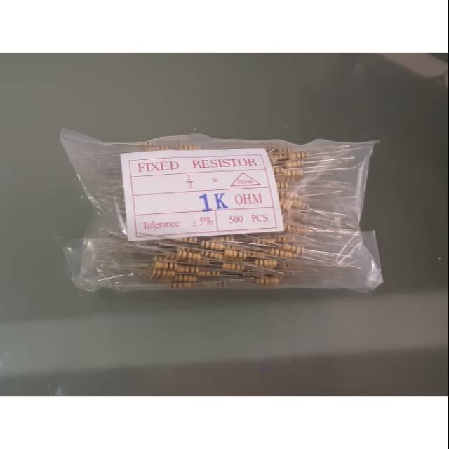 Resistor 1/2watt 1K  (10pcs)