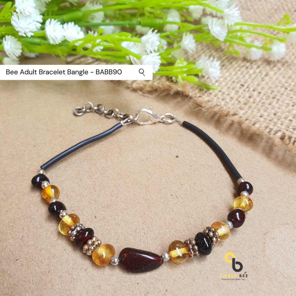 Gelang Dewasa Amber Lithuania Mode Bangle BABB90 by Amber Bee