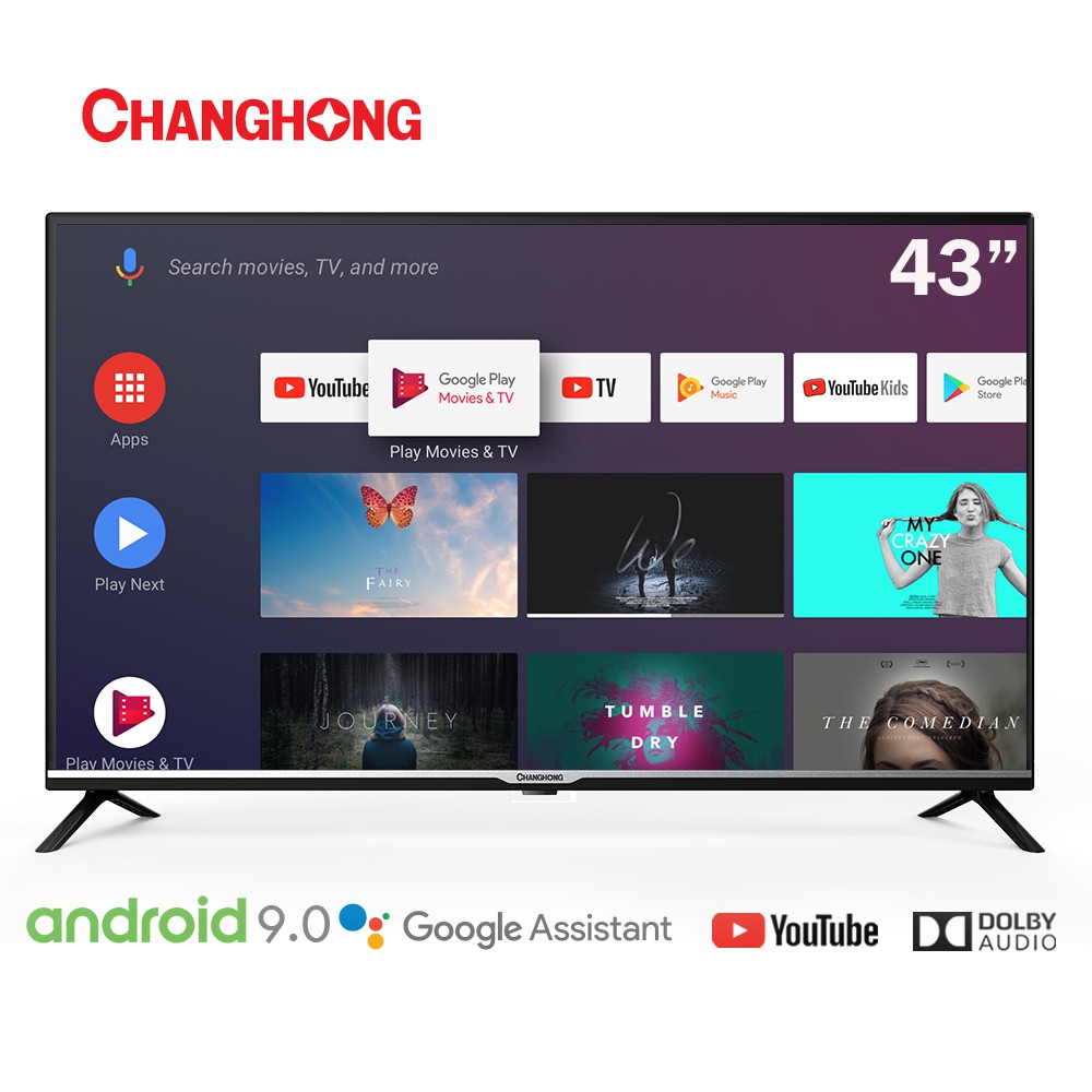 Changhong Google certified Android Smart TV 43 Inch