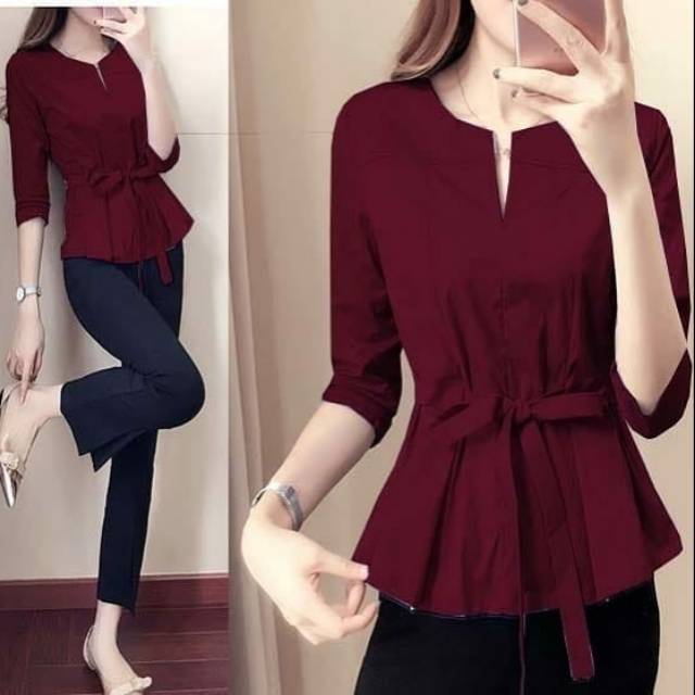 

Dua pcs maroon