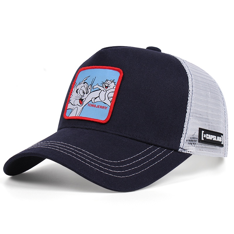 Topi baseball Desain anime one piece sumbrero trucker bugs bunny iron man marvel daffy duck