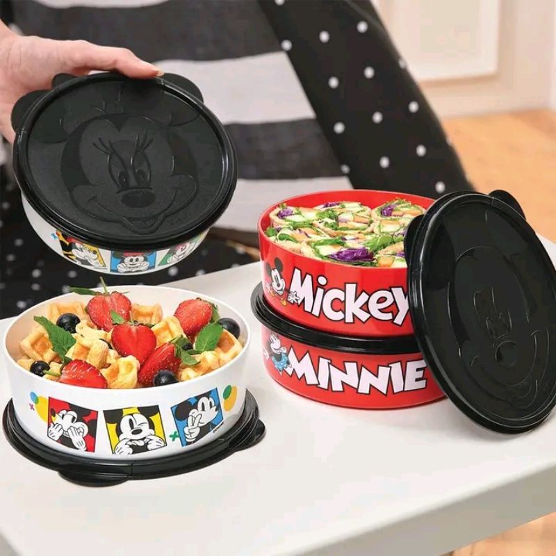 Mickey Minnie Bowl 2 pcs Tupperware