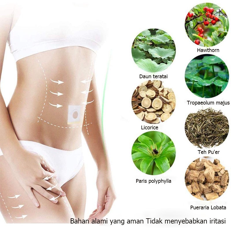 Koyo Pelangsing Slim Patch Pelangsing dan Detox Patch 10 tablet Patch pelangsing membakar lemak herbal botani untuk mengeluarkan racun dari tubuh