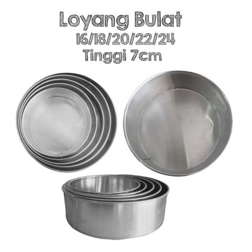 loyang bulat 28 x 28 x 7 cm