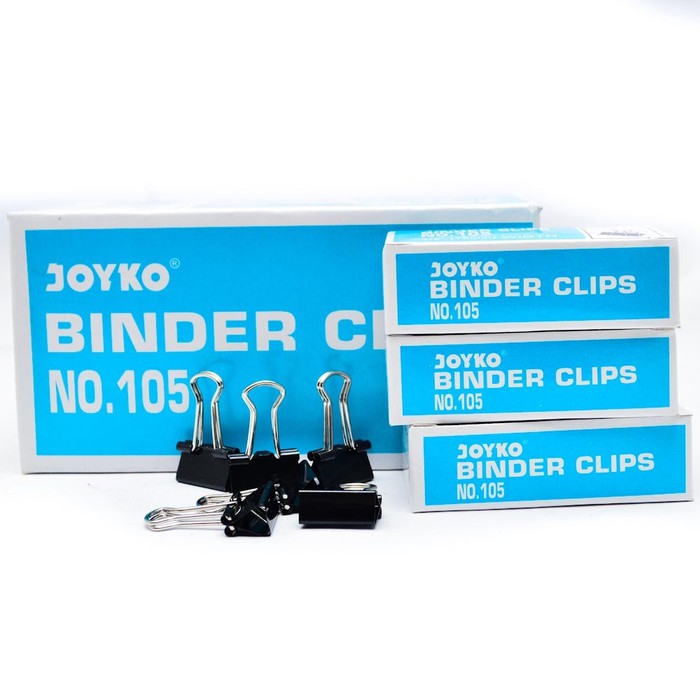 

Binder Clip / Klip / Penjepit Kertas Joyko 105 / 1 Pack isi 12 Box