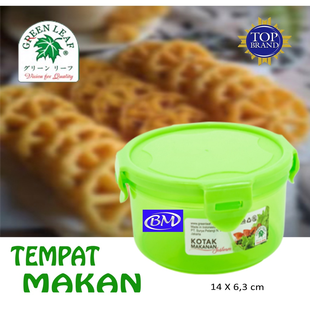 Toples klip lock 4 kotak makanan klip lock 4 greenleaf 7176