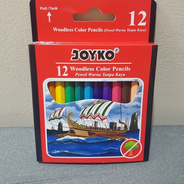 

Pensil Warna Joyko Pendek 12 Warna