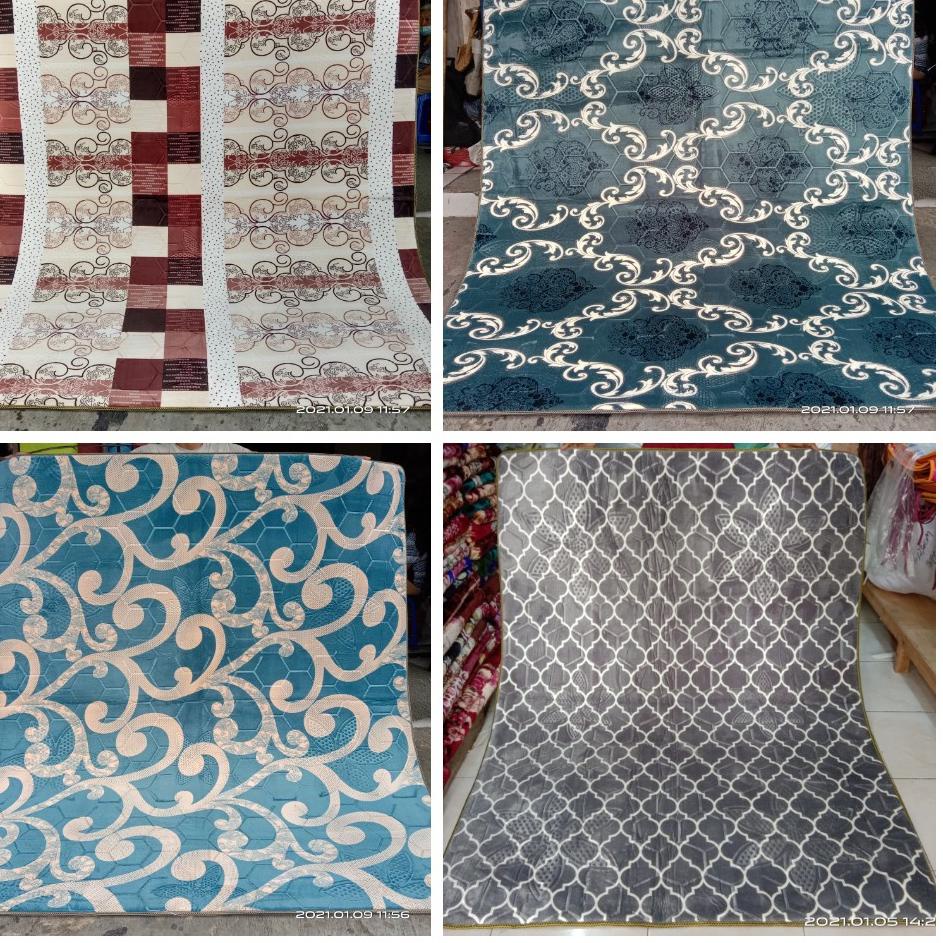 [KODE PRODUK JWCBT4065] Karpet malaysia Shufu minimalis bunga 190x220 ambal malaysia jumbo tebal 18m