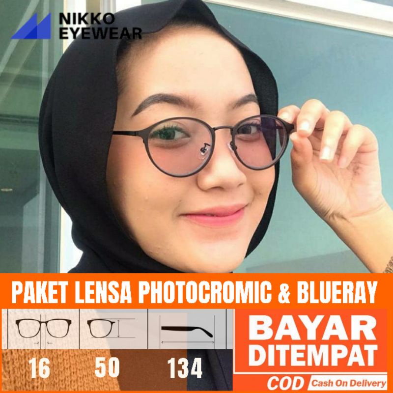 Paket Kacamata 9614, Gratis Lensa Photochromic, kacamata Antiradiasi,kacamata Baca, kacamata Korea