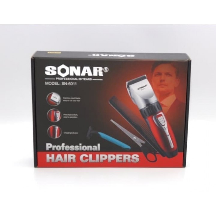 SONAR SN-6011 - Rechargeable Cordless Professional Hair Clipper Kit