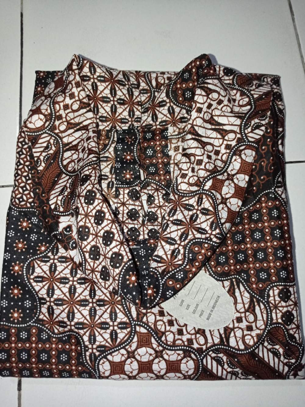 Tunik Santika White Jumbo 3 Batik Seragam Kantor Kerja Modern Tunic Batik Ld 120 Xxxl Big Size Besar