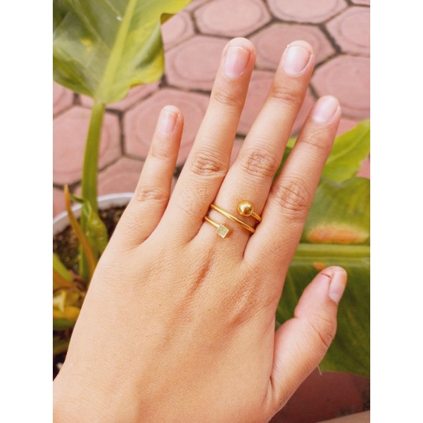 CINCIN TITANIUM SPIRAL BOLA BEESHOP_JEWELLRY