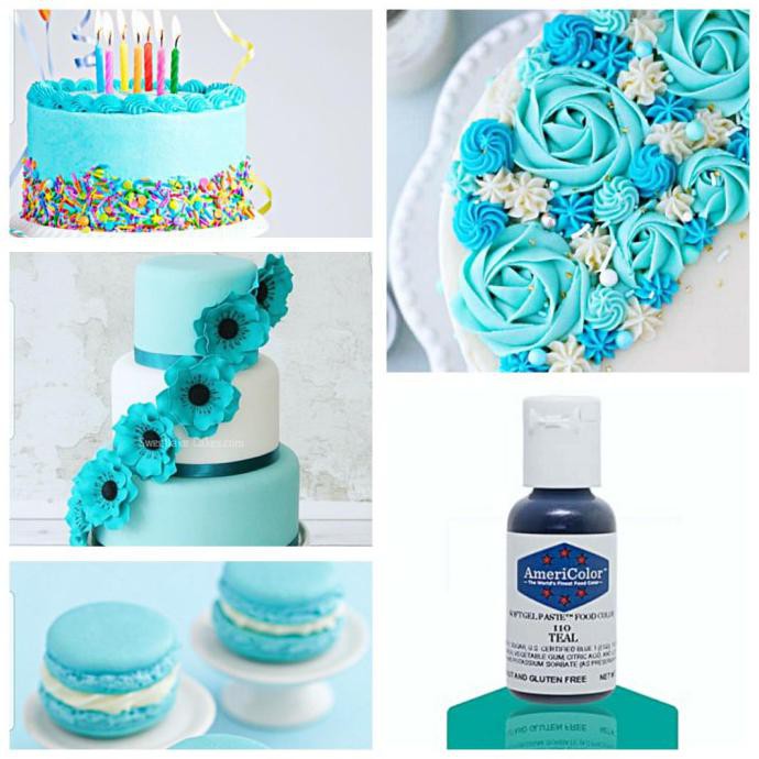 

PEWARNA MAKANAN AMERICOLOR WARNA TEAL 21 G PEWARNA CAKE BUTTERCREAM