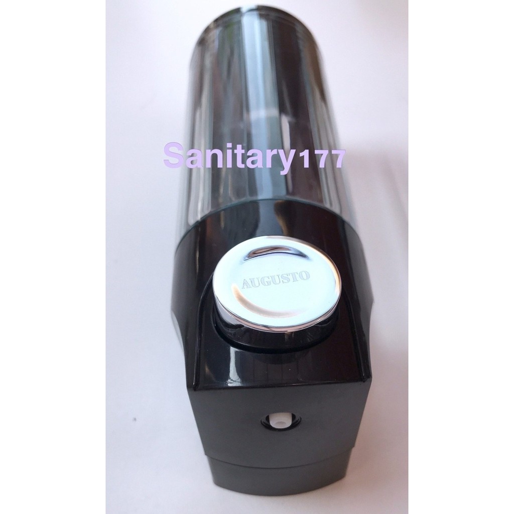 Tempat Sabun Cair Single Minimalis Augusto HITAM / Dispenser sabun soap Shampoo mandi SANITIZER D33