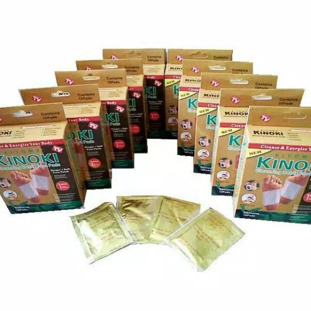 ( PENYERAP RACUN TUBUH ) Koyo Kinoki Gold ORIGINAL Kaki Detox  (Isi 10) Bamboo Emas Ginger Foot Cabe