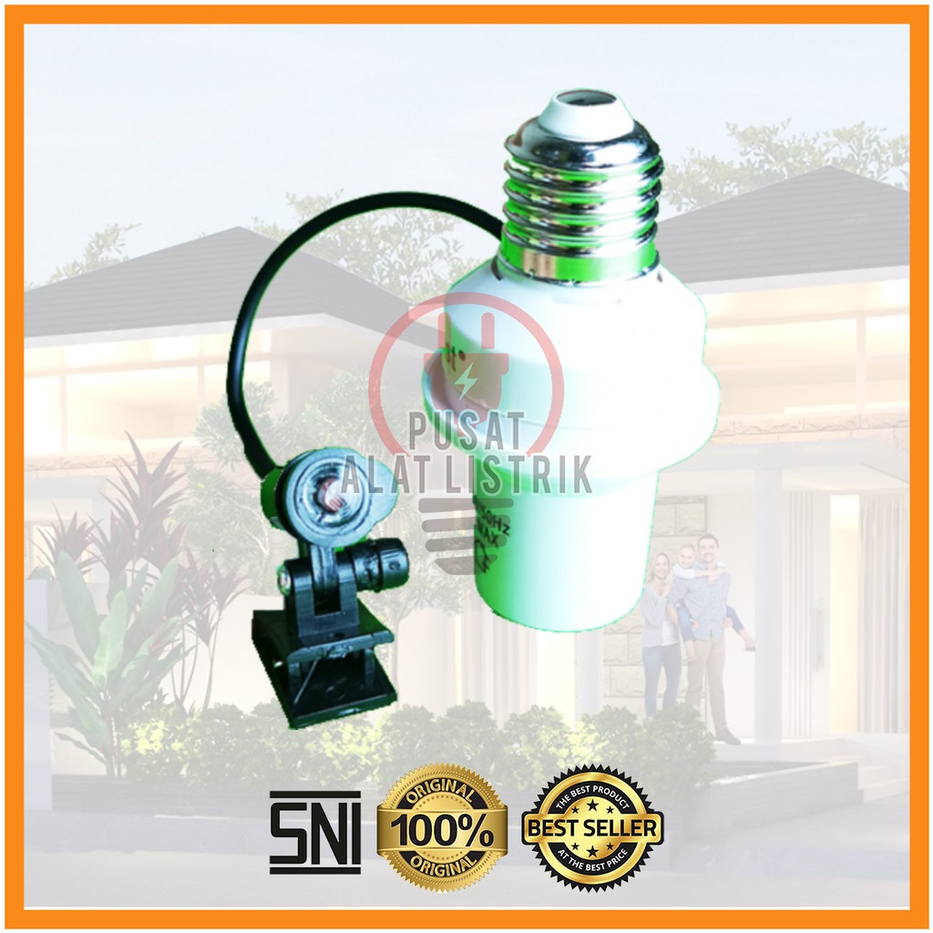 FITTING LAMPU SENSOR  FITTING LAMPU OTOMATIS SENSOR CAHAYA / FITING LAMPU SENSOR E27 /  LAMPU SENSOR