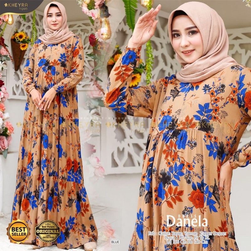 GAMIS RAYON VISCOSE • DANELA DRESS ORIGINAL BY KHEYRA HIJAB