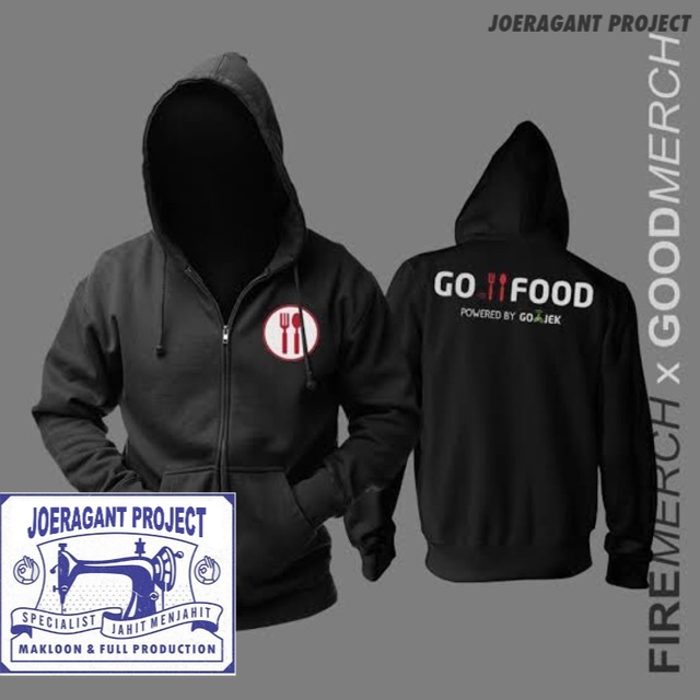 JAKET HOODIE GOFOOD GO FOOD GOJEK SWEATER OJOL JP
