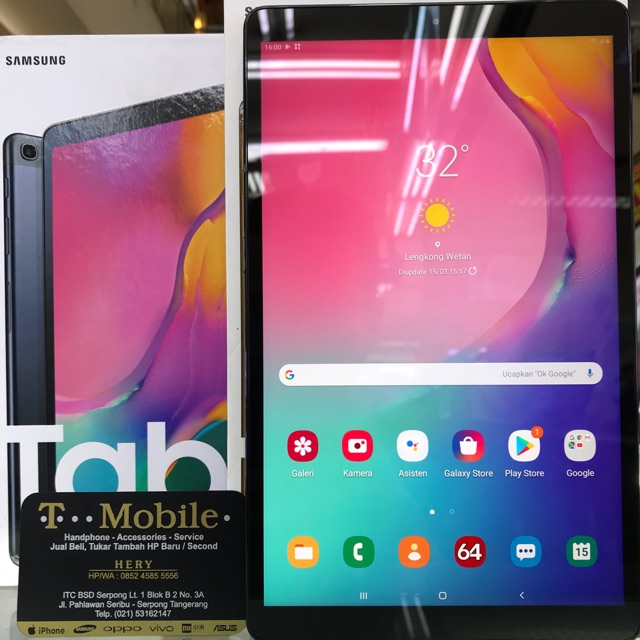 SAMSUNG Galaxy TAB A 10.1” 2019 BLACK SM-T515 RAM 3GB 32GB - SECOND LIKE NEW - FULLSET ORI - SEIN