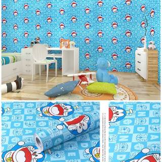 Wallpaper Stiker  Dinding  Motif Doraemon  Kotak Ukuran 10m x 