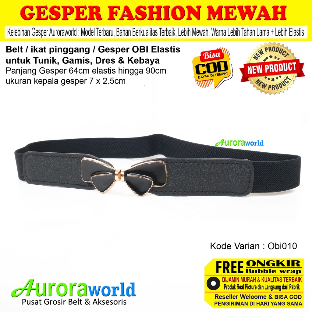 AURORAWORLD Belt OBI perempuan terbaru Gesper cewek ikat Pinggang elastis wanita Sabuk Mewah Korea untuk Dress Tunik Gaun Terbaru bisa COD