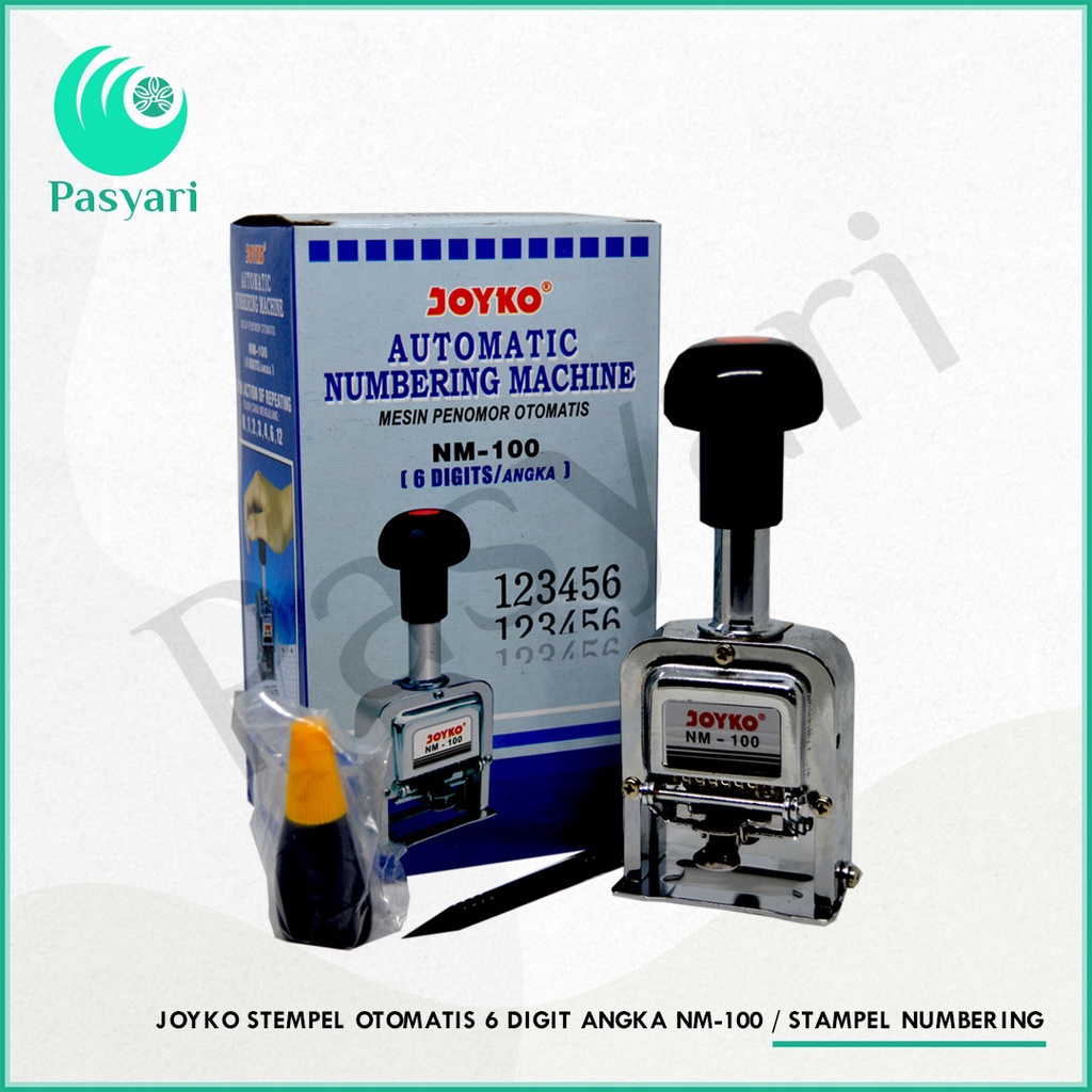 

JOYKO STEMPEL OTOMATIS 6 DIGIT ANGKA NM-100 / STAMPEL NUMBERING