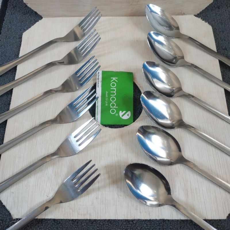Sendok makan stainless Komodo/Garpu makan Komodo