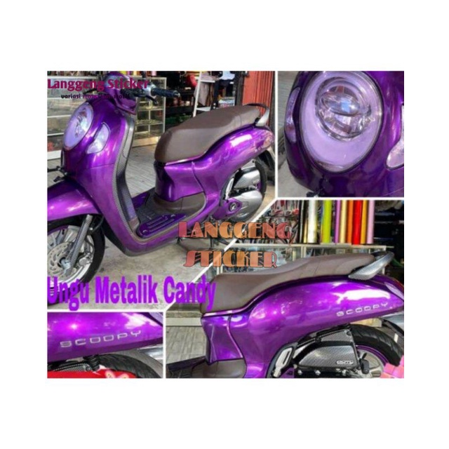 Stiker Skotlet Ungu Candy Metalik Scotlite  Candy Metalic Warna Ungu