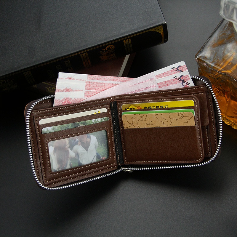 ORIGINAL MENBENSE D5503 DOMPET LIPAT ZIPPER SLETING KULIT SINTETIS TEMPAT KOIN