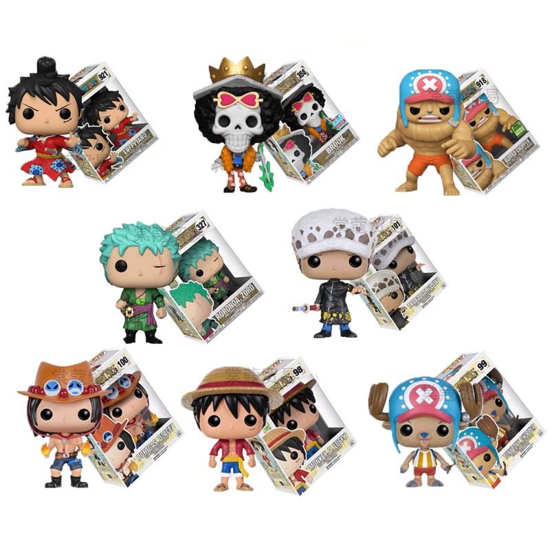 Funko pop Mainan Action figure Karakter anime ONE PIECE Zoro Luffy Law chopper