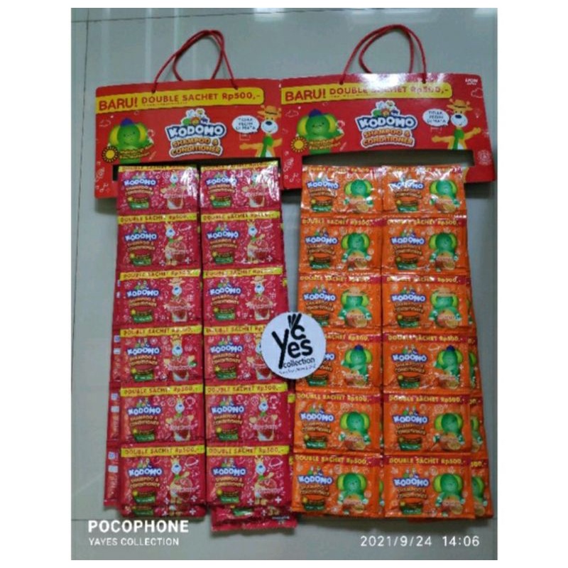 Kodomo Kids Shampo &amp; Conditioner 1 Renceng Sachet 12 Pcs strawberry Jeruk blueberry cerry sampo anak