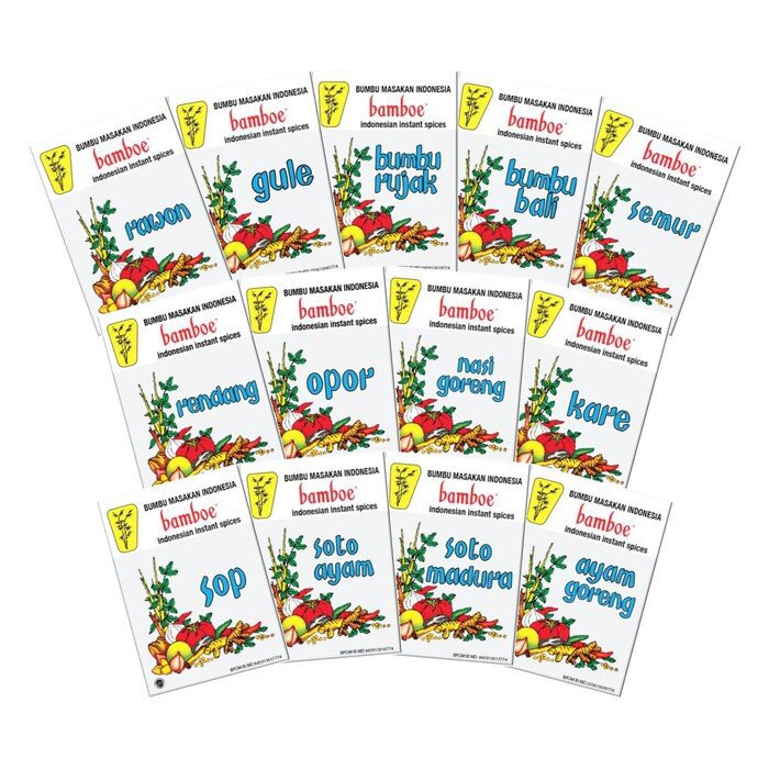 

Bumbu Instant Cap Bamboe Kemasan Putih