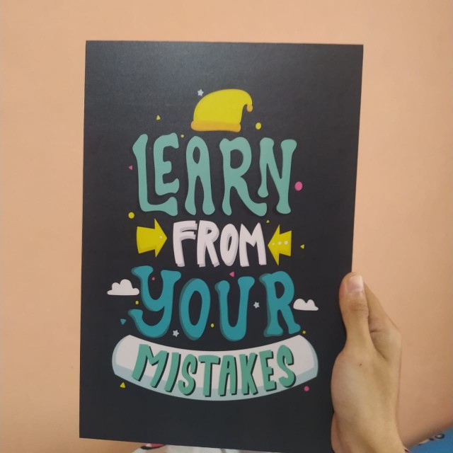 Hiasan Dinding Rumah Wall Decor Pajangan Kamar Positive Quotes - 20x30cm