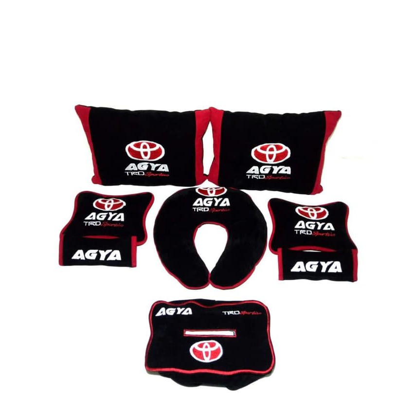 promo terlaris Agya TRD Sportivo bantal aksesoris mobil Bordir