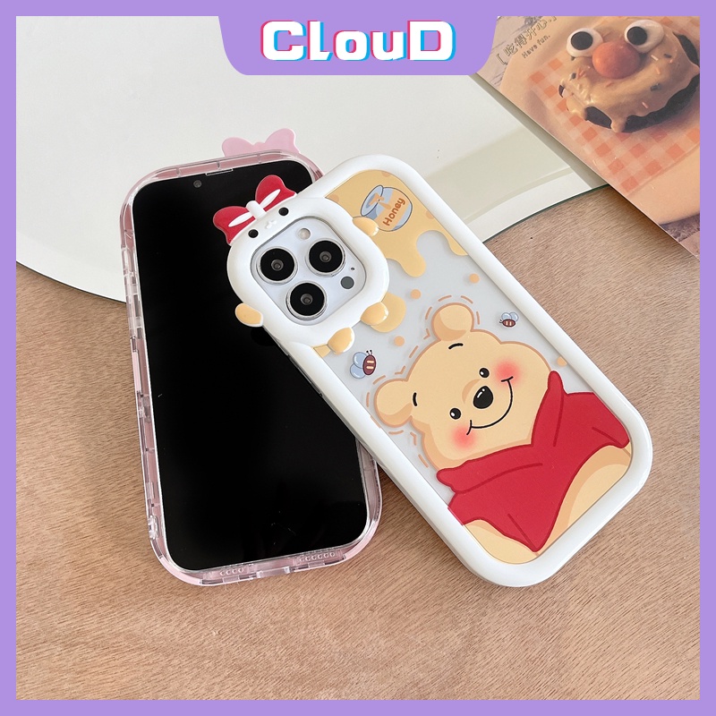 Soft Case TPU Desain Beruang Lotso Winnie the Pooh 3D Untuk IPhone 11 12 13 Pro MAX 6 6S 7 8 Plus XR X XS MAX SE 2020