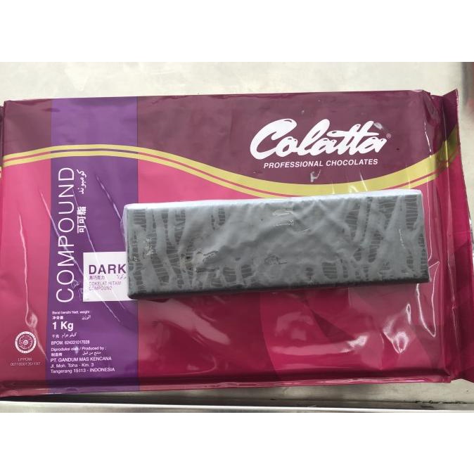 

Colatta dark 200 gram repack chocolate compound dcc coklat colata