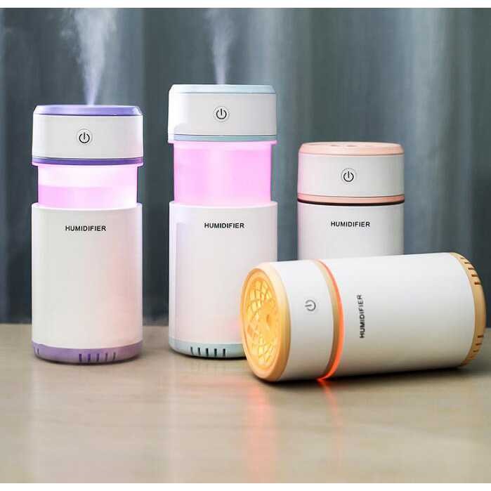 Taffware Air Humidifier Retractable 200ml + Night Light - HUMI H13