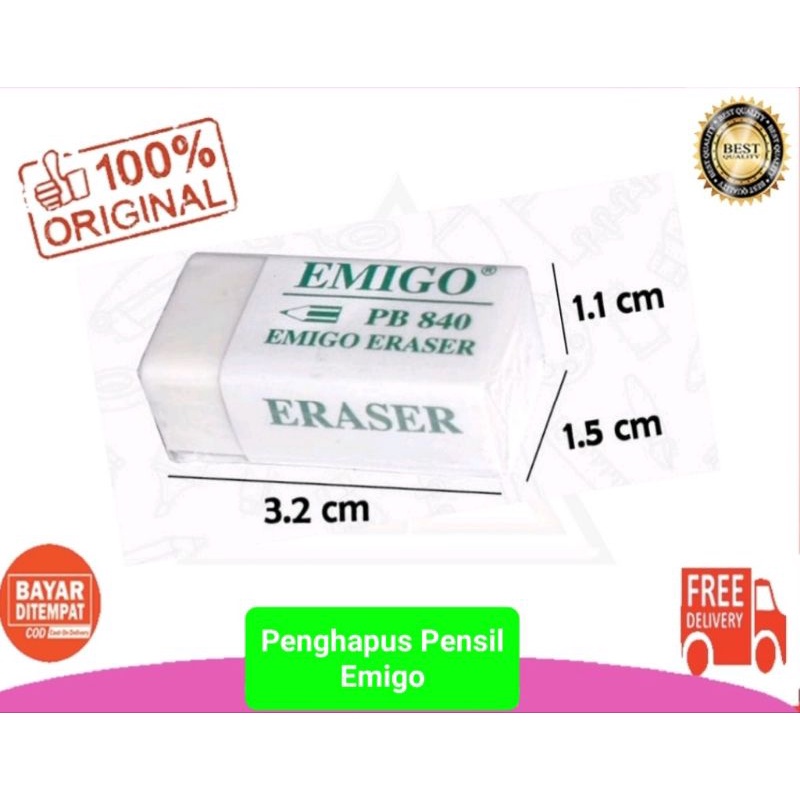 

Emigo Pencil Eraser/ Penghapus Pensil Ukuran Kecil