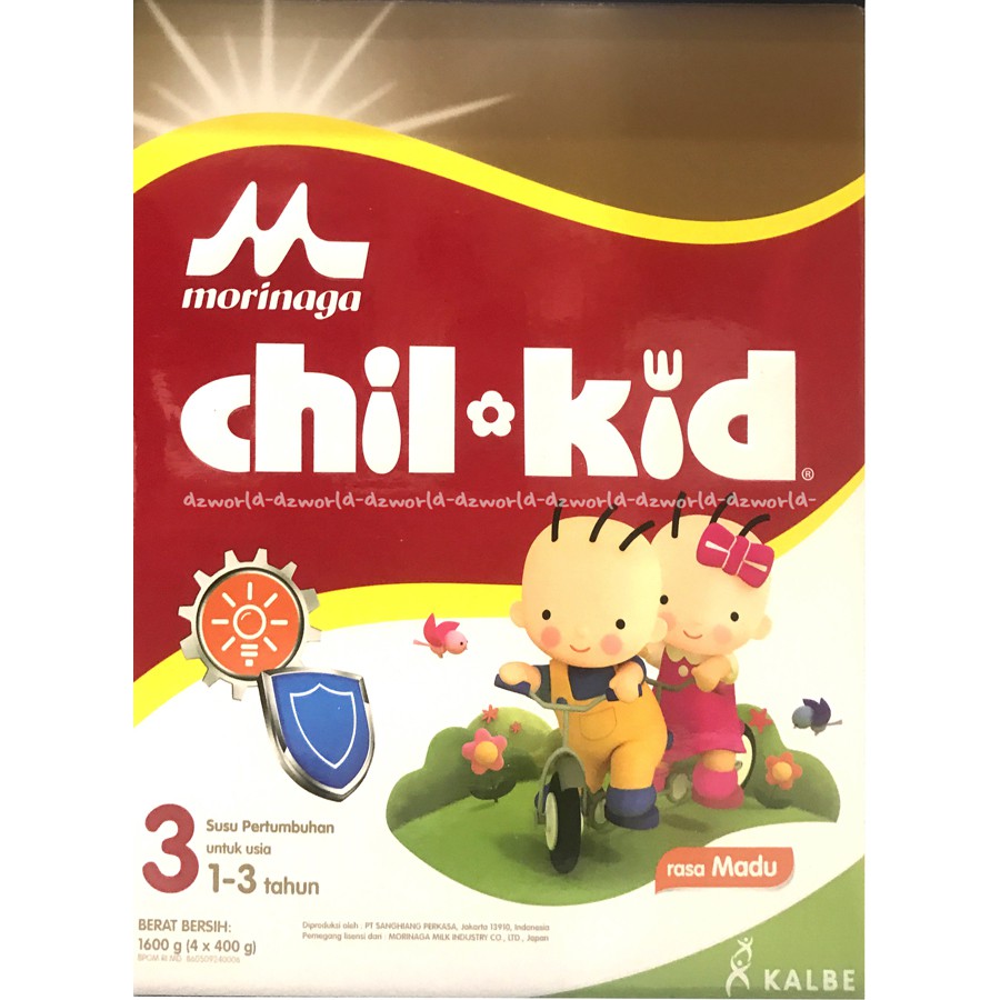 Morinaga 1600gr Chil Kid 3 Rasa Madu Chilkids Chil-kid Honey Susu Bubuk Formula Anak Usia 1-3tahun Chilkid