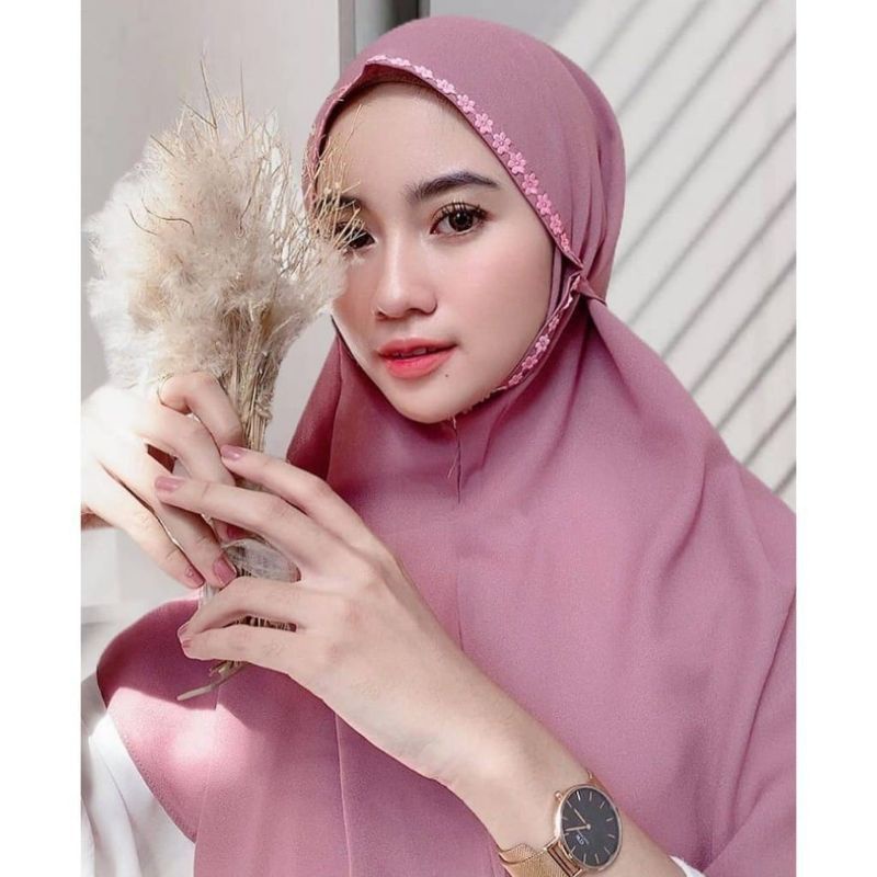 HIJAB BERGO MELATI / HIJAB BERGO RENDA / HIJAB BERGO MARYAM MELATI / HIJAB BERGO RENDA SAKURA