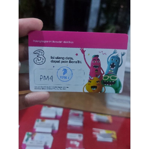 Voucher Tri Aon 22GB (PM4 /52 GB) / voucher three