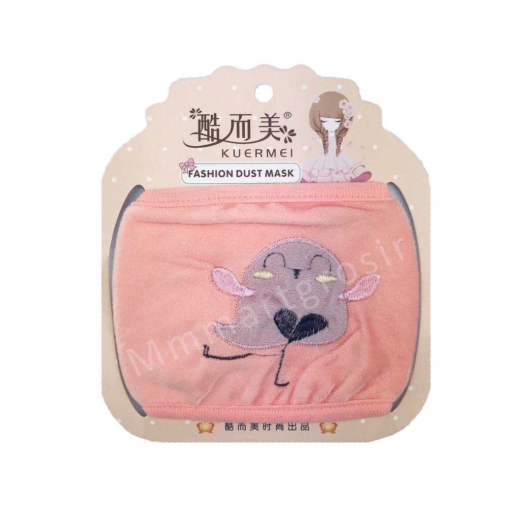 Masker Kain Kuermei / Masker Kain Karakter / Masker Motif Burung