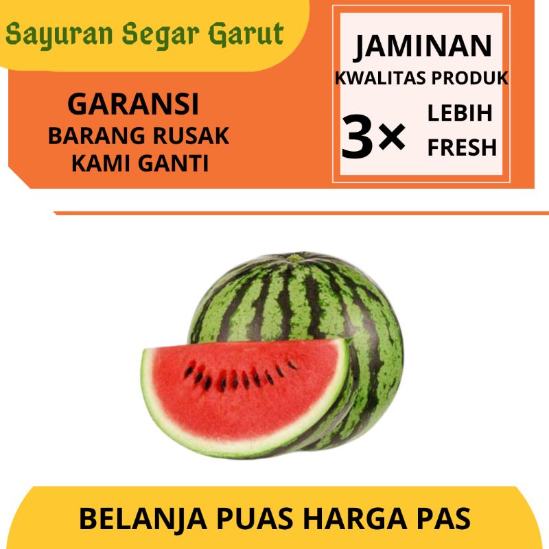 

Buah Semangka Super Segar Fresh per Butir by Sayuran Segar Garut