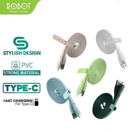 ROBOT RGC100 2.1A 100CM KABEL DATA TYPE-C CABLE FAST CHARGING