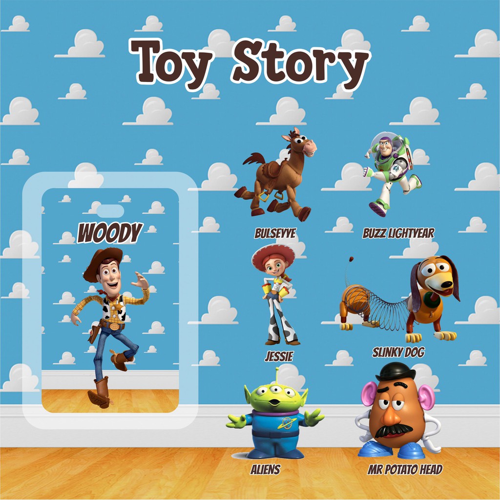 

1 Pcs Bag Tag Akrilik Tema Toy Story (bag tag) (Nama/ Tulisan Bisa Request)