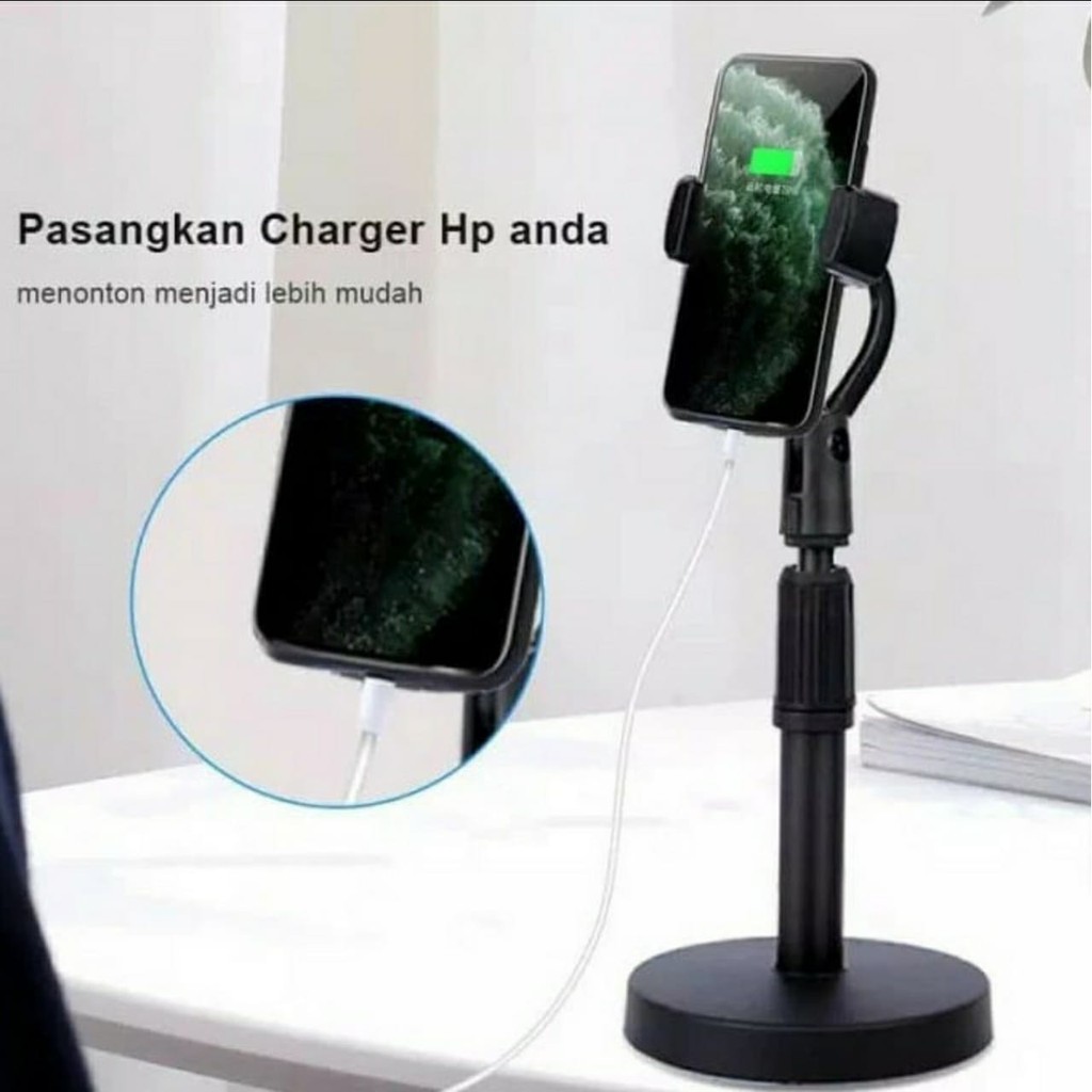 (TWS) RAB Phone Holder Universal Putar 360° Broadcasting Stand Holder L8