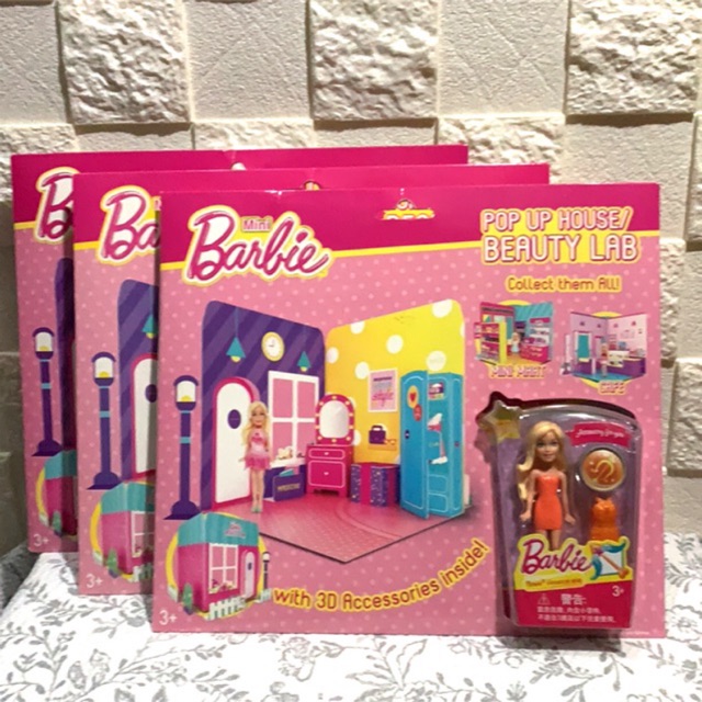 barbie pop up house